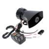 TOTMOX 100W 12V 5 Tone Sound Car Siren Horn with PA Speaker Alarm Black for Car Police Fire Ambulance Truck view 1