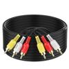 Abireiv Audio Video RCA Cable, 65FT 3RCA to 3RCA Composite AV Cable Compatible with Set-Top Box, Speaker, Amplifier, DVD Player, 24K Gold Plated view 1