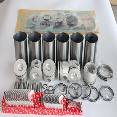 For ISUZU 6BG1-TC 6BG1T 6BG1TC 6BG1 engine rebuild overhaul kit piston ring cylinder liner + complete cylinder gasket kit + big small end bearing + 12 pcs valves inlet outlet
