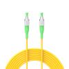 Buacoz 50Meter 164ft FC/APC-FC/APC Single-Mode APC Fiber Optic Cable OS1 OS2 Jumper Optical Patch Cord Simplex 9/125um Yellow view 1