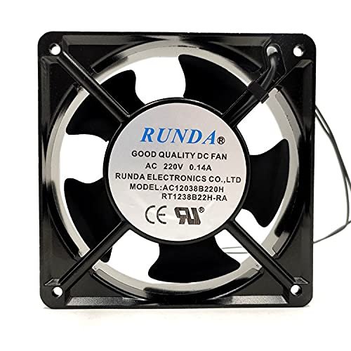 AC12038B220H RUNDA 220V 120mm Fan, 220V 0.14A 12038 Refrigerator Axial Fan