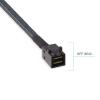 10Gtek Mini SAS SFF-8643 to U.2 SFF-8639 Cable, PCIe 4.0 X4 85 Ohm with 15-Pin SATA Power for NVMe SSD Hot-Swap, 0.5m/1.6ft view 4