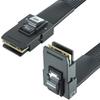 10Gtek SFF-8087 to SFF-8087 6G Internal Mini SAS Cable for Server Backplane/RAID Card, Hot-Swap Ready with SATA Compatibility, 100-Ohm, Straight to Right Angle, 0.5-m(1.6ft) view 1