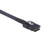 10Gtek SFF-8087 to SFF-8087 6G Internal Mini SAS Cable for Server Backplane/RAID Card, Hot-Swap Ready with SATA Compatibility, 100-Ohm, Straight to Right Angle, 0.5-m(1.6ft) view 2