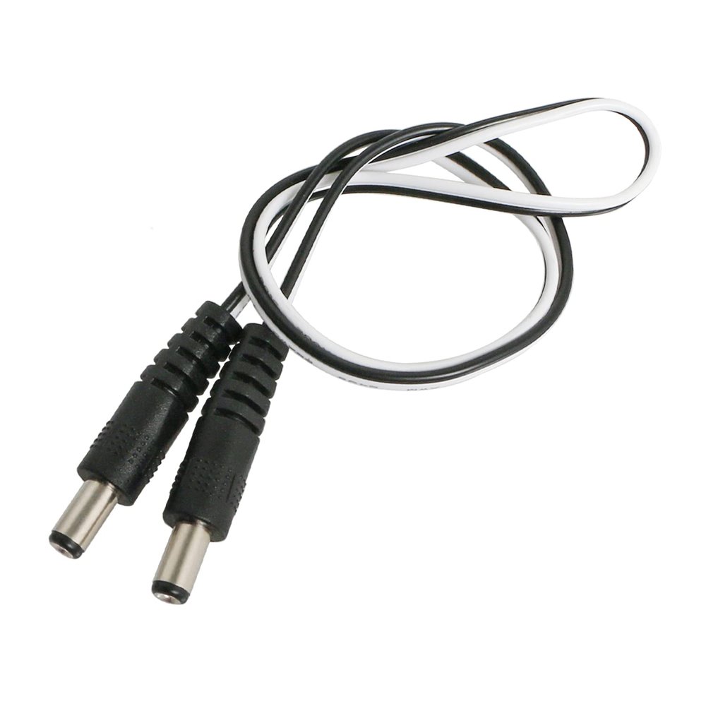 5 Pcs DC Plug Power Adapter Cable, 24V/12V 5A 2.1 x 5.5mm Male to 2.1 x 5.5mm Male for CCTV Security Camera and Lighting Power Adapter DC5521(2.1 x 5.5mm)