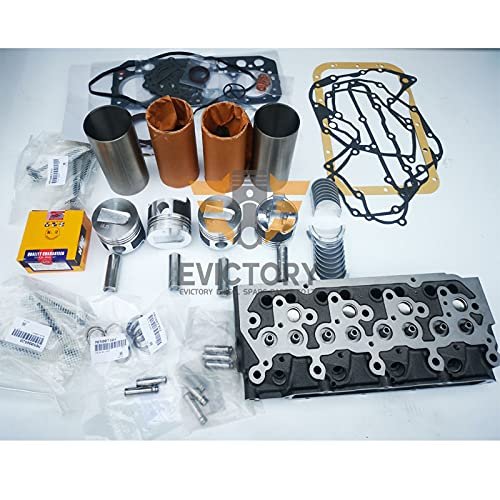 For MITSUBISHI S4L-2 S4L2 overhaul rebuild kit cylinder head bearing gasket piston liner valve