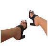 ZBYY Women's Square Toe Two Strap High Heeled Sandal Ring Toe Slip On Summer Sandals Dress Heeled Slippers High Slides view 2