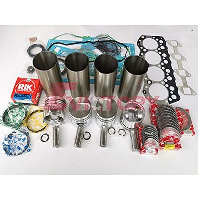 For MITSUBISHI S4S overhaul rebuild kit piston ring cylinder liner sleeve full gasket kit big small end bearing + 8pcs valves+ guides+ 1pc connecting rod