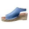 ZBYY Women Sandals Summer Wedges Sandals Fish Mouth Platform Espadrilles Wedges Sandals Ankle Strap Beach Shoes view 3