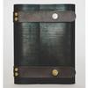Altatac Notebook Journal From Recycled Tires 240 Blank-Vegan Leather Straps 8X6 - Coffee Strap view 1