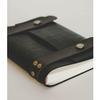 Altatac Notebook Journal From Recycled Tires 240 Blank-Vegan Leather Straps 8X6 - Coffee Strap view 2
