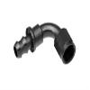 -16 AN 90 DEGREE PUSH LOCK HOSE END-BLACK view 1