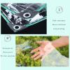 KOOEIN Heavy Duty Tarpaulin,Waterproof Tarpaulin for Gardens,Universal Transparent Tarps,with Grommet,Heat Insulation Awning,Plant Antifreeze Tarpaulin,0.35mm,1.5x2m/4.9x6.6ft view 3