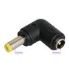 90 Degree Angle DC Power Connector Adapter 2.1 x 5.5mm Bend Male Plug to 2.5 x 5.5mm Female Jack Coupler Converter for Laptop CCTV Camera Strip Lighting, 10Pcs view 2