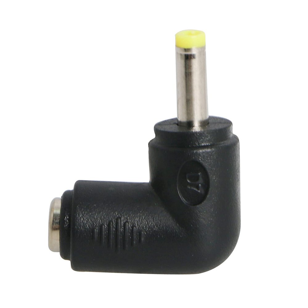 Aoje-Link 90 Degree Angle DC Power Connector Adapter, 4.0 x 1.7mm Bend Male Plug to 2.5 x 5.5mm Female Jack Coupler Converter, 10Pcs