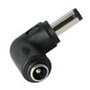 90 Degree Angle DC Power Connector Adapter 2.1 x 5.5mm Bend Male Plug to 2.1 x 5.5mm Female Jack Coupler Converter for Laptop CCTV Camera Strip Lighting, 10Pcs view 1