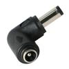 90 Degree Angle DC Power Connector Adapter 2.5 x 5.5mm Bend Male Plug to 2.1 x 5.5mm Female Jack Coupler Converter for Laptop CCTV Camera Strip Lighting, 10Pcs view 1