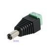 Aoje-Link 10 pcs Male 12V 2.5 x 5.6mm DC Power Jack Adapter Connector for CCTV Security Camera Led Strip Tighten with Screws Green DC5525 Male view 2