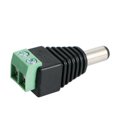 Aoje-Link 10 pcs Female 12V 2.5 x 5.6mm DC Power Jack Adapter Connector for CCTV Security Camera Led Strip Tighten with Screws, Green,DC5525 Female