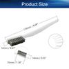 Auniwaig MINI Wire Brushes, Stainless Steel Brush, Curved Handle Scratch Toothbrush for Cleaning Welding Slag, Rust, Dirt, Paint Scrubbing 5PCS view 2
