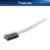 Auniwaig MINI Wire Brushes, Stainless Steel Brush, Curved Handle Scratch Toothbrush for Cleaning Welding Slag, Rust, Dirt, Paint Scrubbing 5PCS view 3