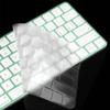 Keyboard Cover Skin for 2024 2023 2021 Apple iMac 24 inch Magic Keyboard M4 M3 Chip, iMac 24 inch/Mac mini Accessories, Apple Magic Keyboard MK293LL/A A2449 & MK2A3LL/A A2450 Protector-Transparent view 2