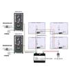 4 Apartment Bus 2 Wire Video Door Phone Intercom Systems 7 Inch Kit for Electronic Door Lock Home Night Vision view 2