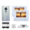 2 Apartment Bus 2 Wire Video Door Phone Intercom Systems 7 Inch Kit for Electronic Door Lock Home Night Vision view 1