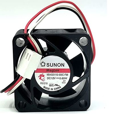 ELOMILE 12V 0.6W 40mm Fan, Desktop Computer Cooling Fan