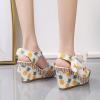 ZBYY Women's Ankle Strap Wedge Sandal Summer Open Toe Strappy Sandals Espadrille Platform Shoes Bowknot Dress Shoes view 4