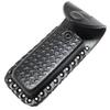 THE BONE EDGE Black 5" Leather Sheath For Folding Blade Pocket Knife Belt Loop view 1