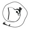 MaximalPower G Shape Hook Radio Earpiece Compatible for Motorola 2 Pin 2 Way Radios - Clip-Ear Earpiece Headset for Models CP200 CLS1110 CLS1410 Two-Way Radios Walkie Talkie (1 Pack) view 1