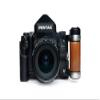 67 II Case, BolinUS Handmade Genuine Real Leather Half Camera Case Bag Cover for Pentax 67II 67 II Film Camera (Black) view 2