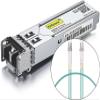 1.25G SFP 1000Base-SX Compatible with Ubiquiti UniFi UF-MM-1G & 1-Pack of 1-Meter OM3 LC to LC Fiber Patch Cable view 1