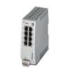 PHOENIX CONTACT FL Switch 2008 (2702324), 18-32 VDC, 8 RJ45 Ports 10/100 MBPS, DIN Rail Mount, Industrial ETHERNET Switch, IP20, Managed 2000 Series, Screw TERMINALS view 1