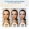 Ring Light with Stand & Clip, 6.3in Video Conference Lighting Kit, Ring Light with 3 Light Modes & 10 Brightness Levels, Ring Light for Computer/Laptop/Remote Working/Live Streaming/YouTube/TikTok view 2
