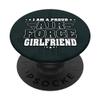 Proud Air Force Girlfriend Patriotic Pride Military Couple PopSockets Swappable PopGrip view 1