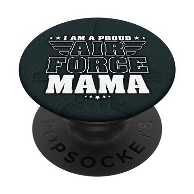 I Am A Proud Air Force Mama Patriotic Pride Military Mother PopSockets Swappable PopGrip