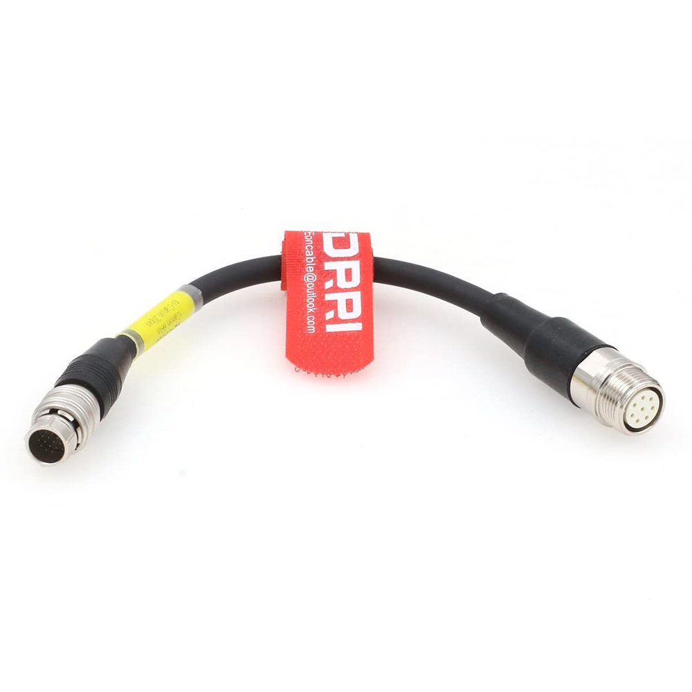 DRRI Canon 8-pin Zoom to Hirose 20-pin Tri-Servo Lens Servo Adapter Cable