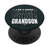 Proud Air Force Grandson Patriotic Pride Military grandchild PopSockets Swappable PopGrip view 1