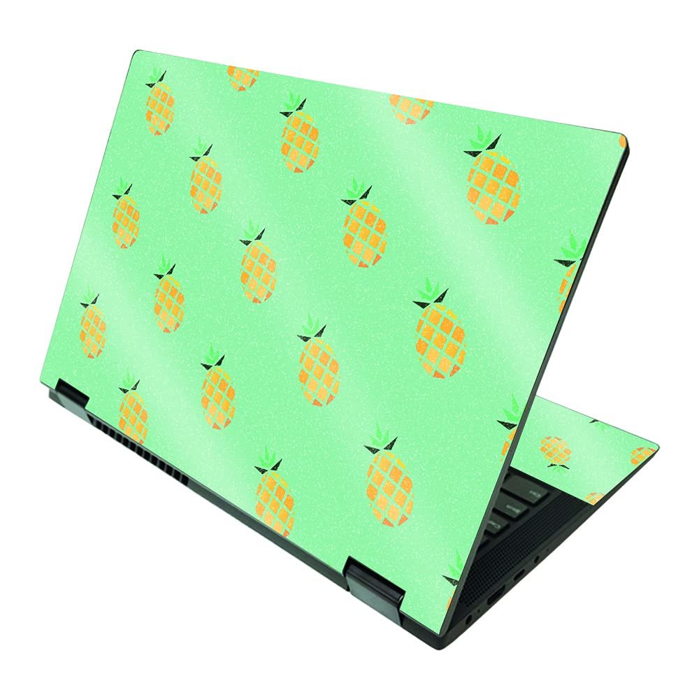 MightySkins Glossy Glitter Skin Compatible with Lenovo IdeaPad Flex 5 2-in-1 15" (2021) - Simple Pineapples | Protective, Durable High-Gloss Glitter Finish | Easy to Apply | Made in The USA