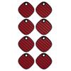 MightySkins Carbon Fiber Skin Compatible with Samsung Galaxy SmartTag (4 Pack) - Solid Burgundy | Protective, Durable Textured Carbon Fiber Finish | Easy to Apply | Made in The USA view 1