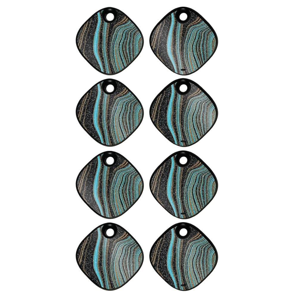 MightySkins Glossy Glitter Skin Compatible with Samsung Galaxy SmartTag (4 Pack) - Blue Canyon | Protective, Durable High-Gloss Glitter Finish | Easy to Apply and Change Style | Made in The USA