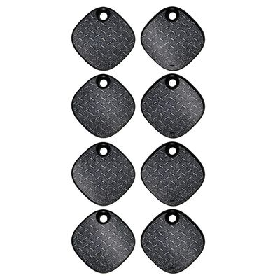 MightySkins Glossy Glitter Skin Compatible with Samsung Galaxy SmartTag (4 Pack) - Black Diamond Plate | Protective, Durable High-Gloss Glitter Finish | Easy to Apply s | Made in The USA