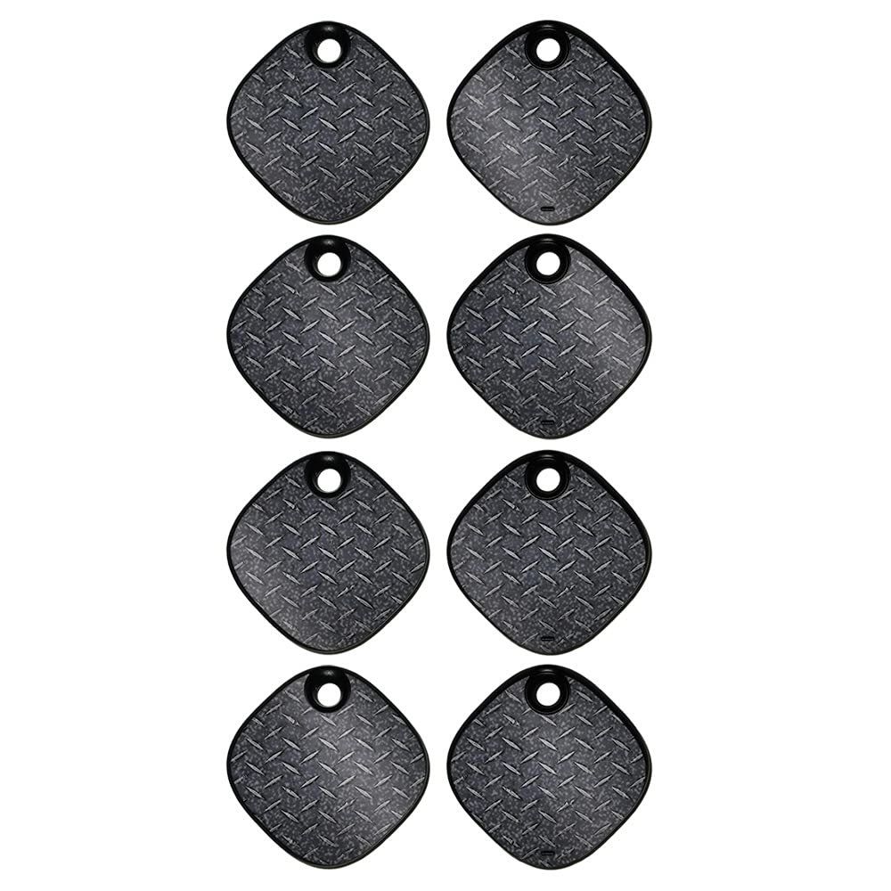 MightySkins Glossy Glitter Skin Compatible with Samsung Galaxy SmartTag (4 Pack) - Black Diamond Plate | Protective, Durable High-Gloss Glitter Finish | Easy to Apply s | Made in The USA