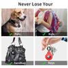 Kanya Silicone Case Compatible with AirTag,4 Pack Soft Anti-Scratch Shockproof Protective AirTag Skin Cover Holder with Carabiner for Apple AirTag Dog Collar (Black+Red+Pink+Light Green) view 3