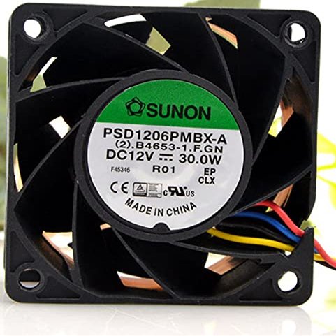 ELOMILE 12V 30W 60mm High Speed Cooling Fan, 3000 RPM, Desktop Compatible