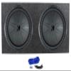 KICKER 2 48CWR154 COMPR15 15" 3200 Watt Car Subwoofers+Vented Sub Box Enclosure view 1