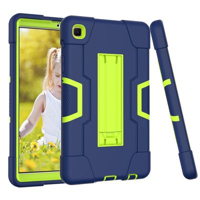 Case Compatible with Galaxy Tab A7 Lite 8.7" 2021 SM-T220/SM-T225, Slim Heavy Duty Rugged Full-Body Hybrid Shockproof Drop Silicone PC 3 in 1 Protection Cover with Kickstand