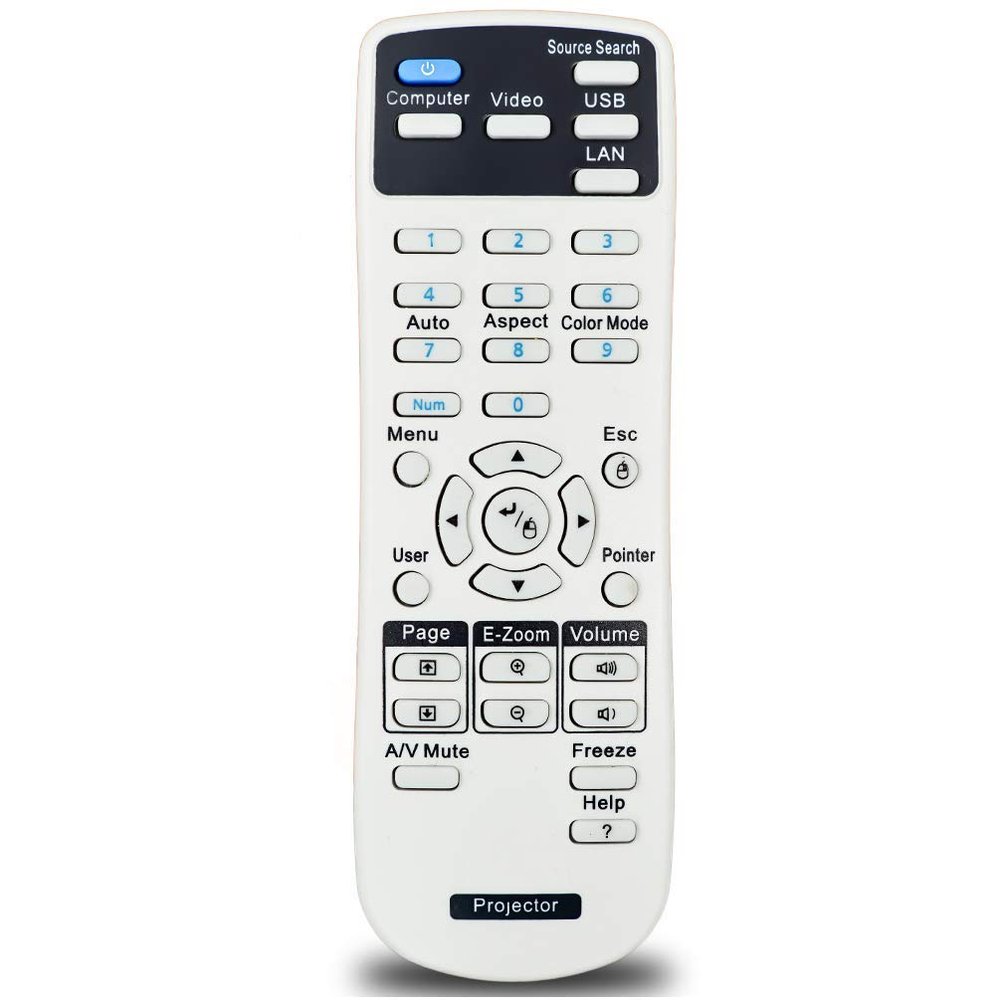 Replacement Projector Remote Control for Epson H569A H571A H573A H576A H577A H550A H550F H551A H551F H552A